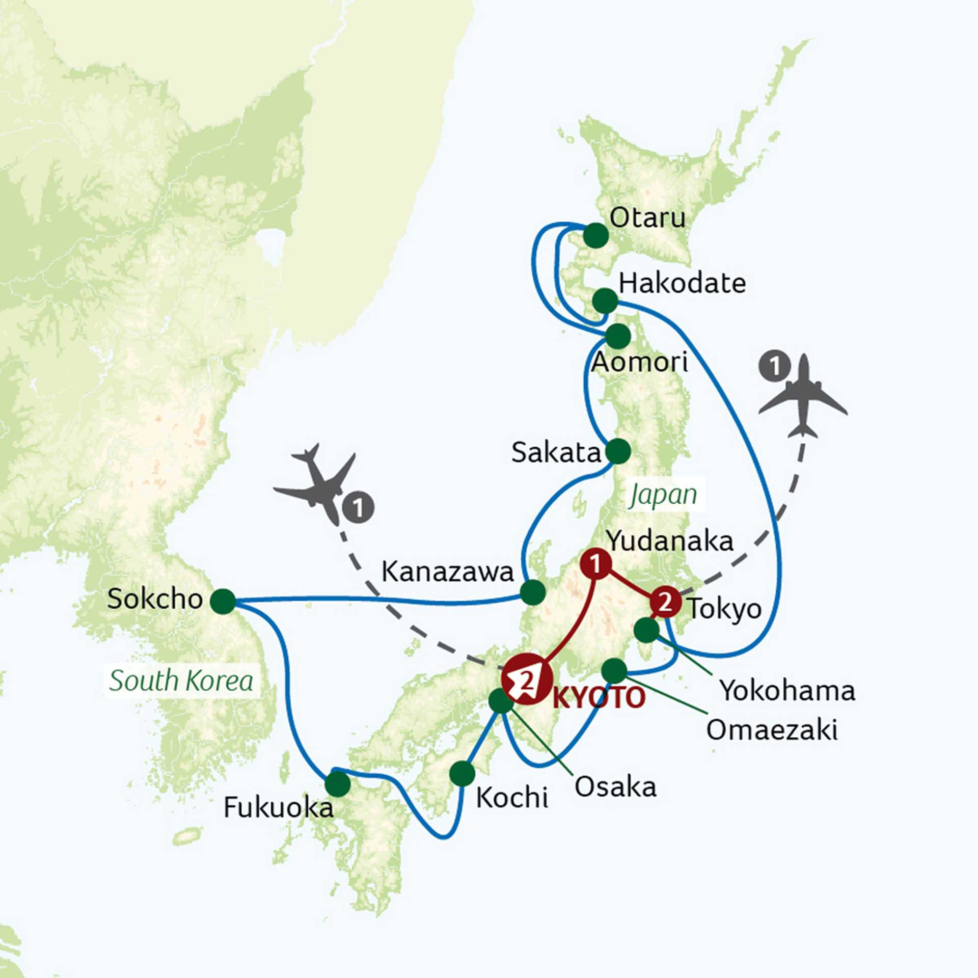 Japan map HJP