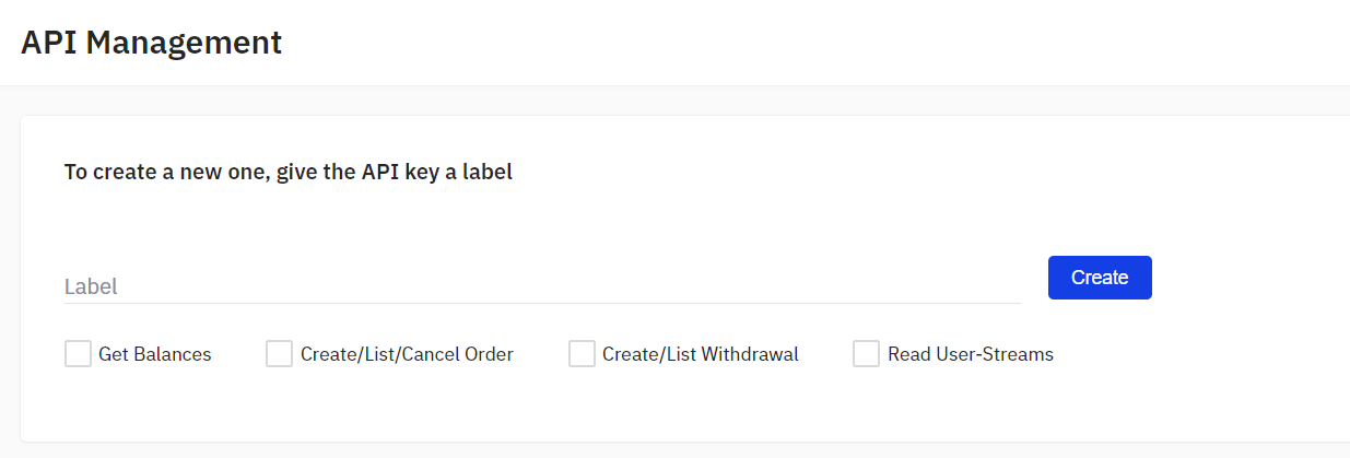 How to create new API Key