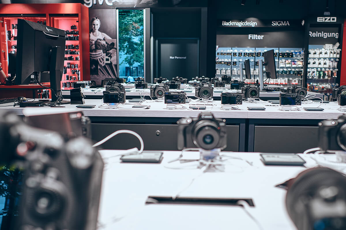 Sauter Calumet Filiale München Innenansicht Touch & Try Tresen