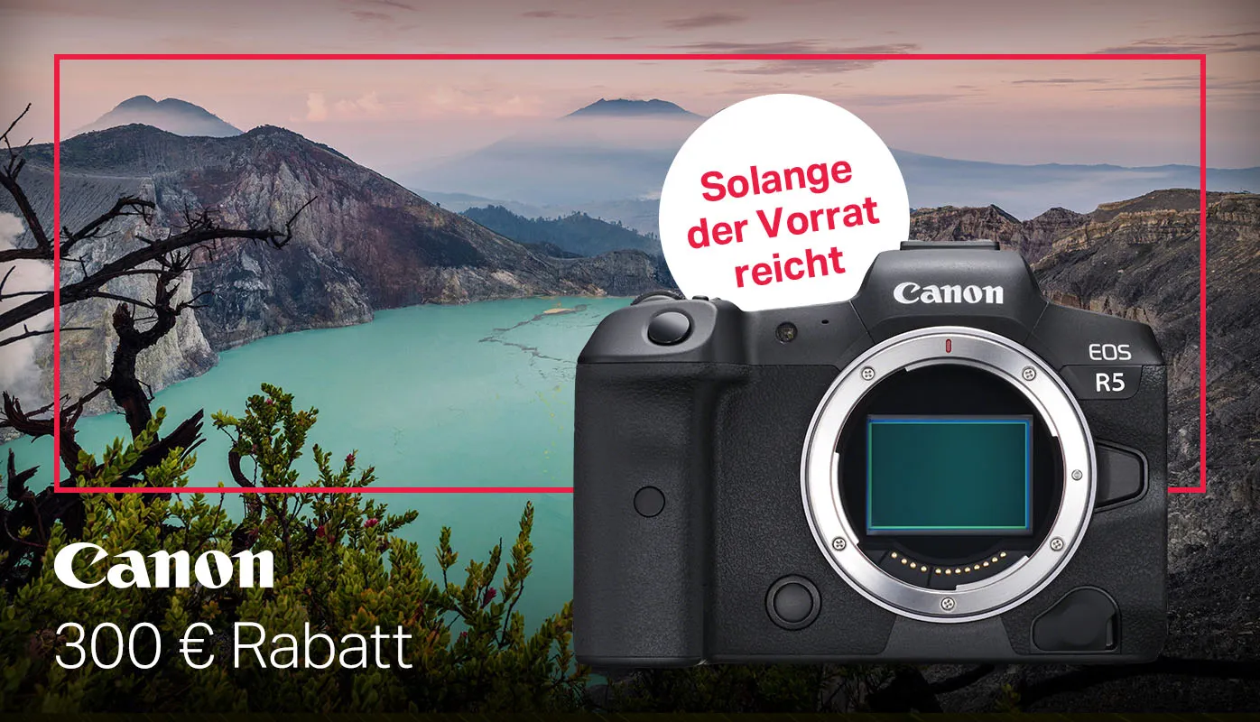 Canon EOS R5 Aktion: 300 € Rabatt