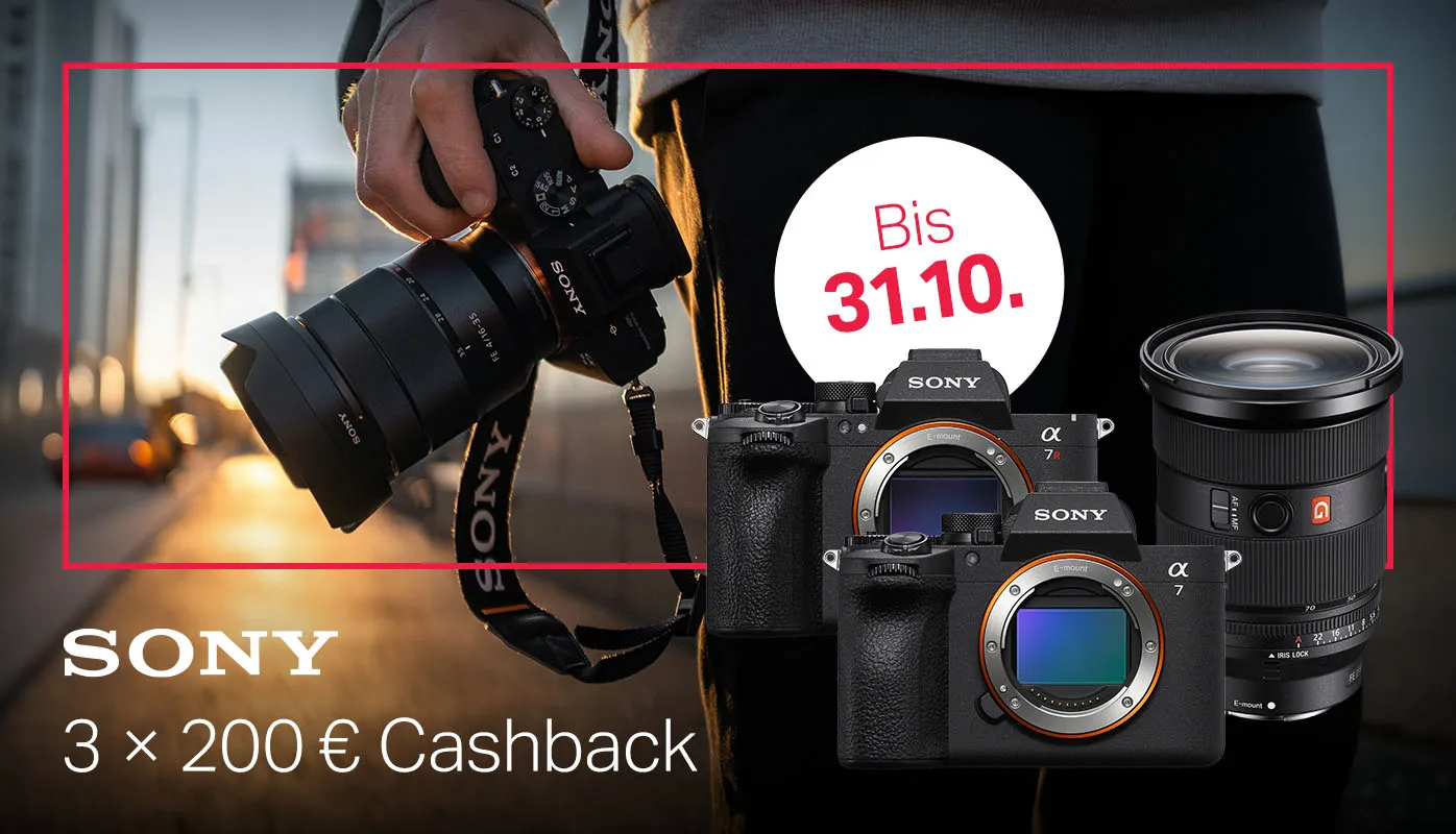3x 200 € Cashback auf Objektive und Zubehör
