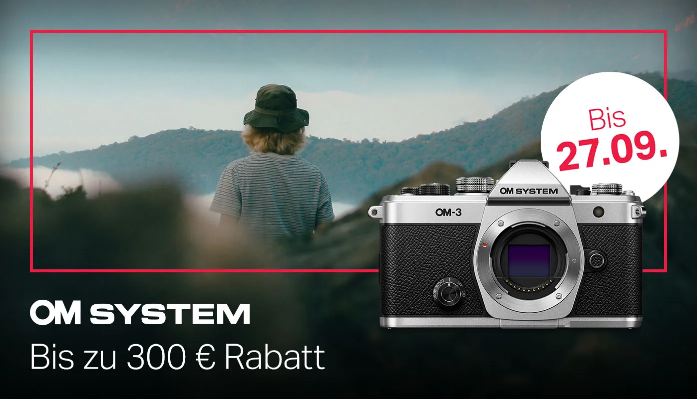 OM System OM-3 Aktion: Bis zu 300 € Rabatt