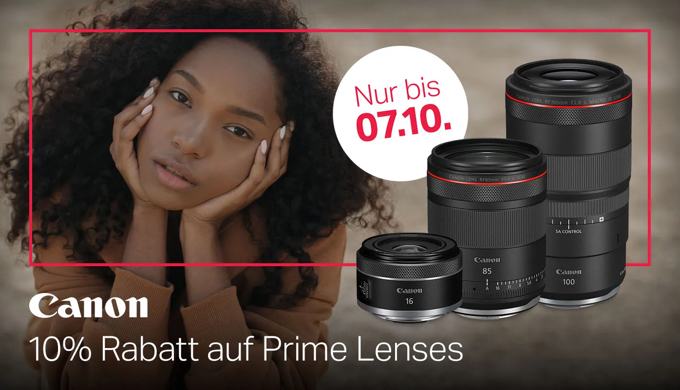 Exklusiver Rabatt auf Prime Lenses