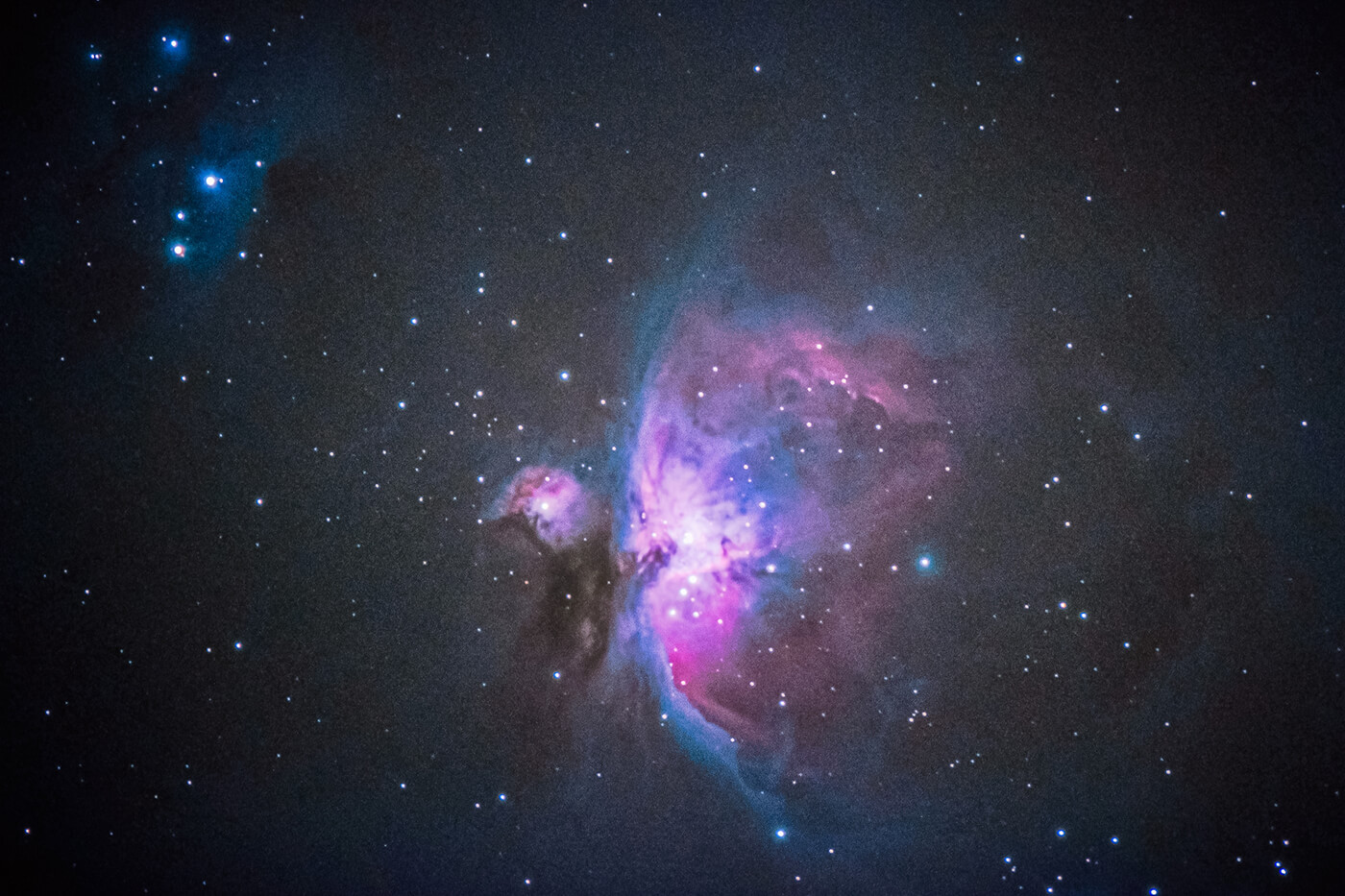 Orion Nebel 1000mm astrofotografie mit Benro Polaris Astro