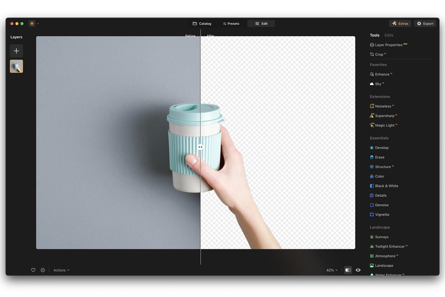 Erlebe Luminar Neo