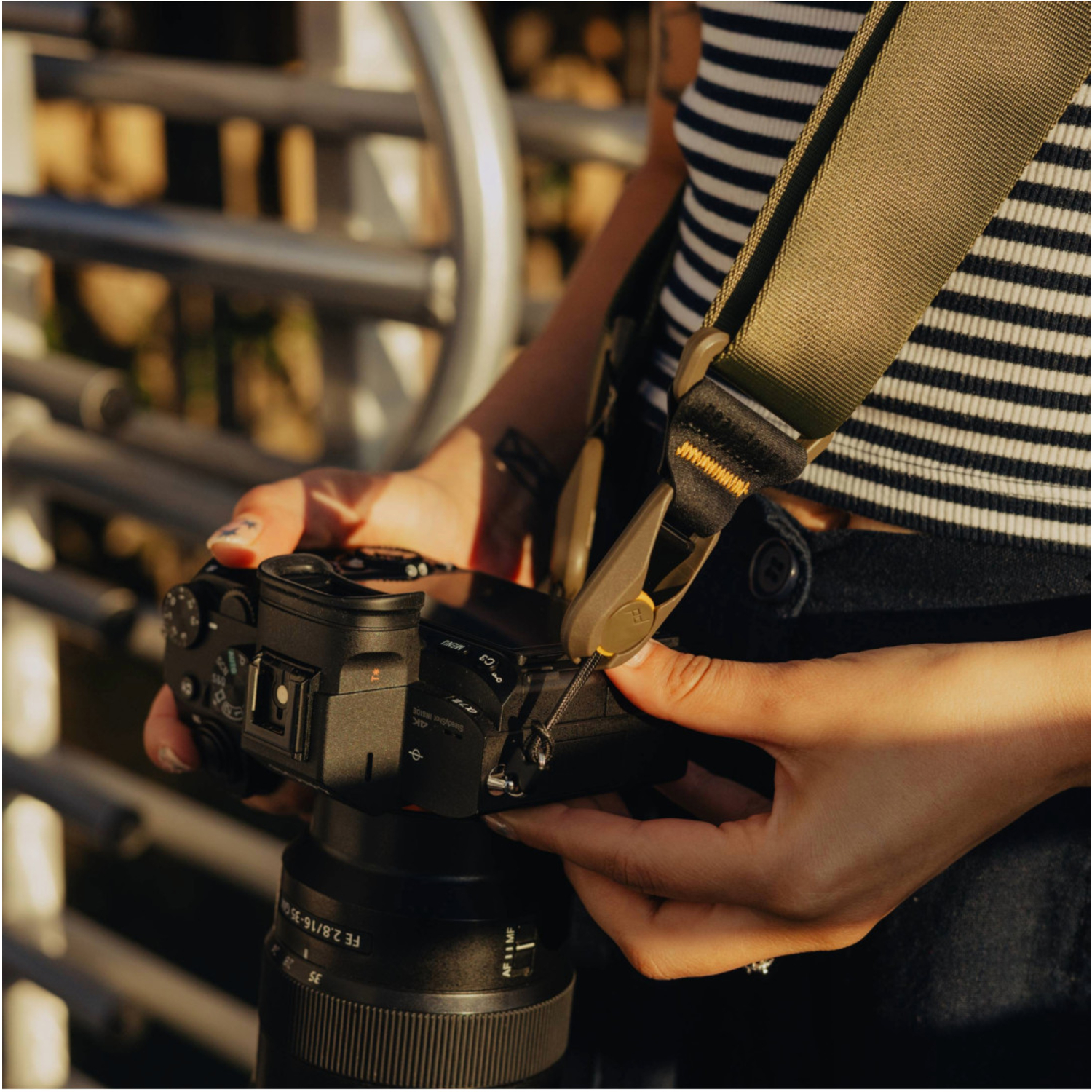 Der Slide von Peak Design trägt Kameras bis 90kg.