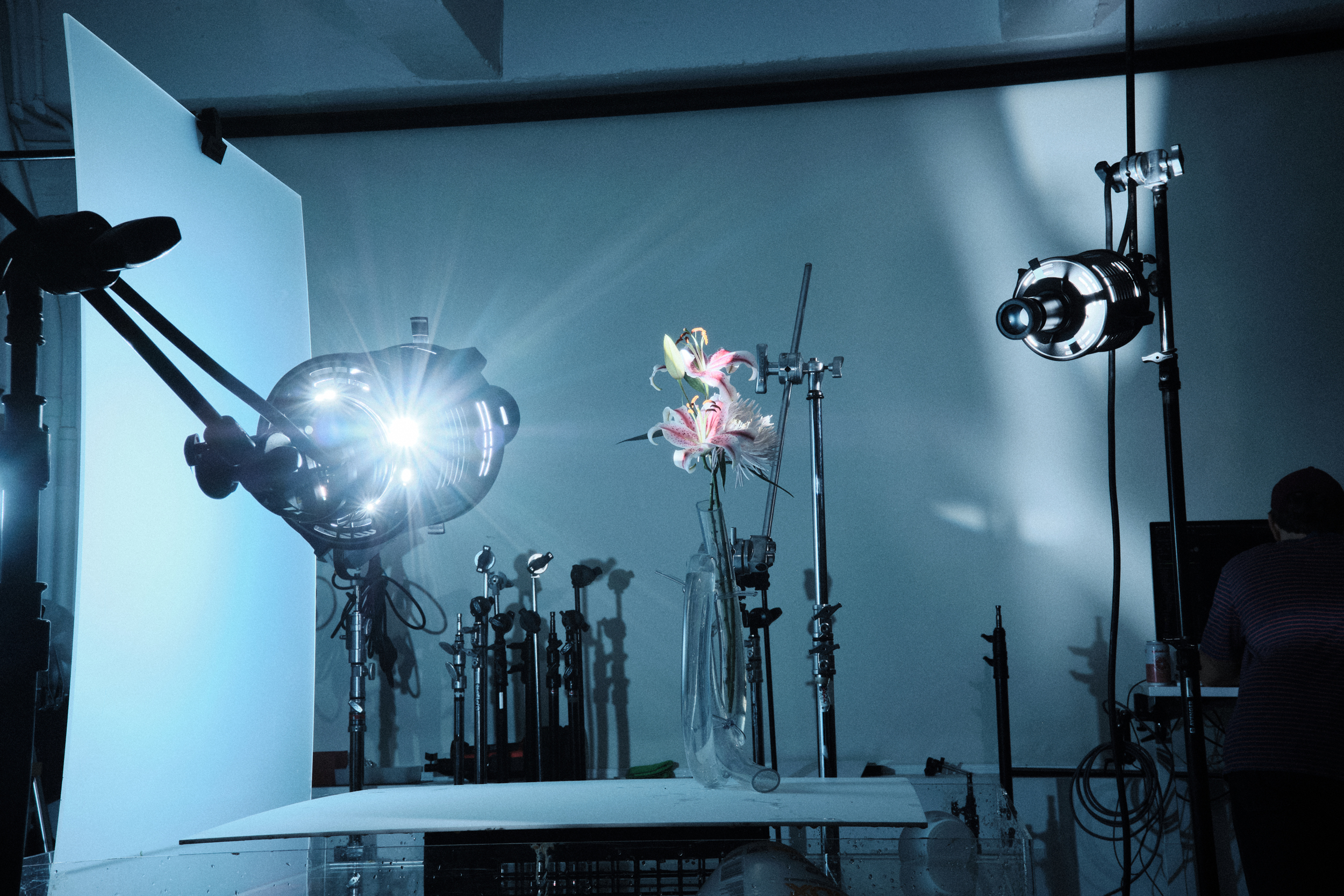 Projiziert sauberen Lichtstrahl