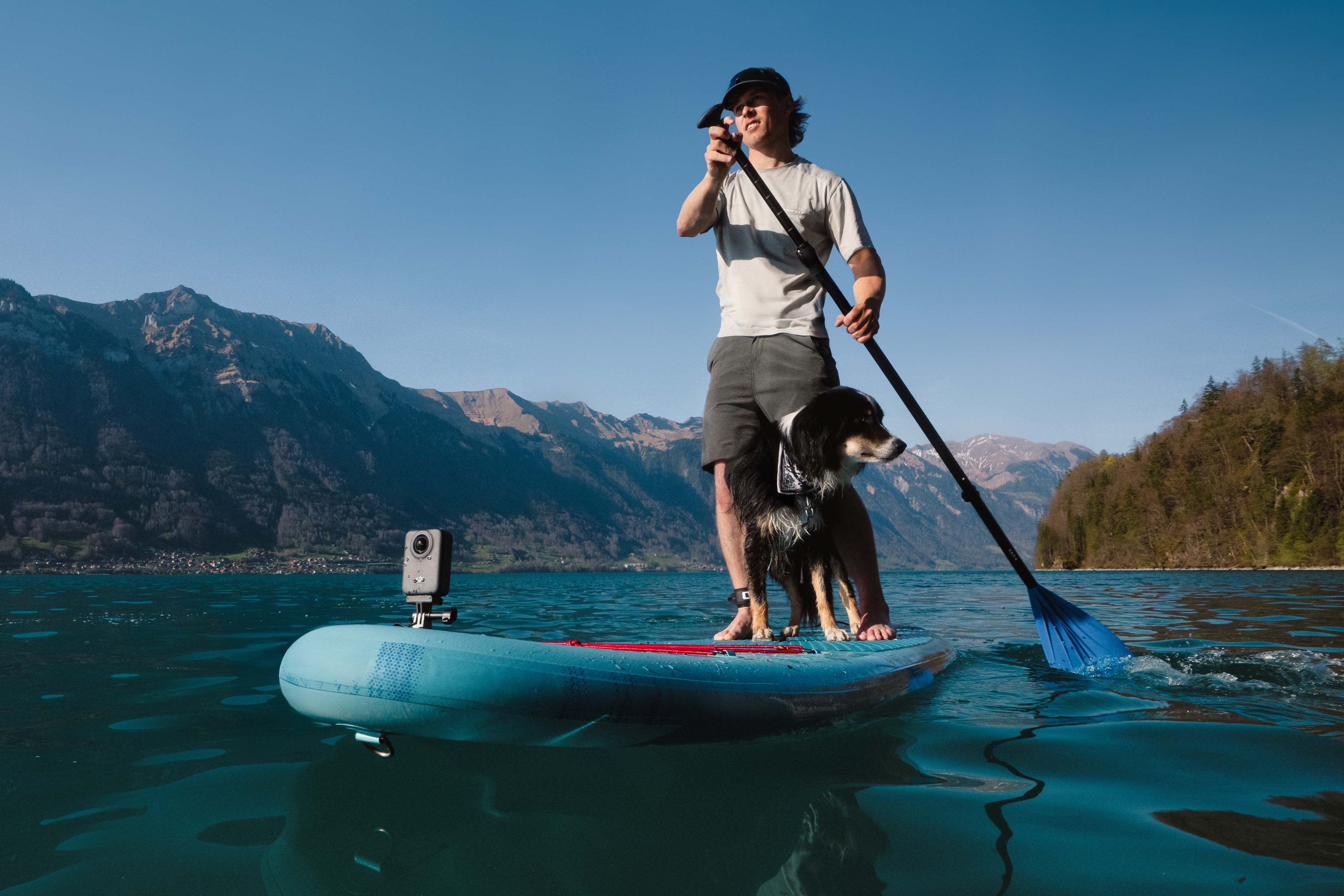 Osmo 360 macht 360 Aufnahmen auf einem SUP