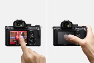 Fokuskontrolle über Touchscreen