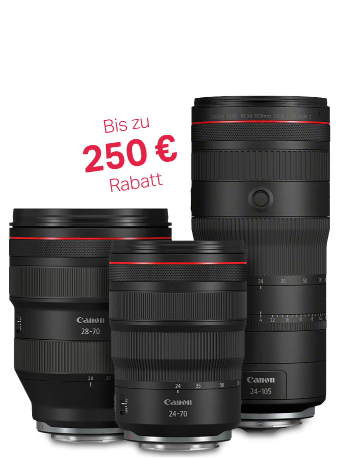 Bis zu 250 € Rabatt auf Standardzoomobjektive