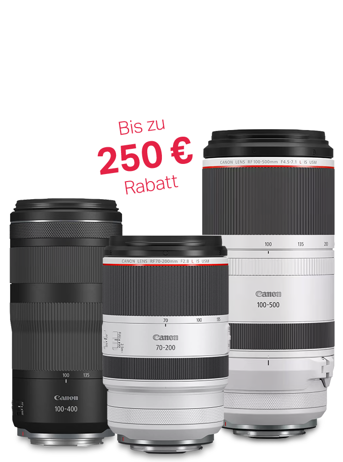 Bis zu 250 € Rabatt auf Telezooms