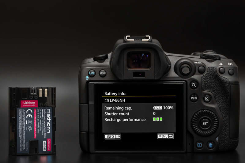 Mathorn MB-204 Akku kompatibel mit Canon EOS R5 Mark II.