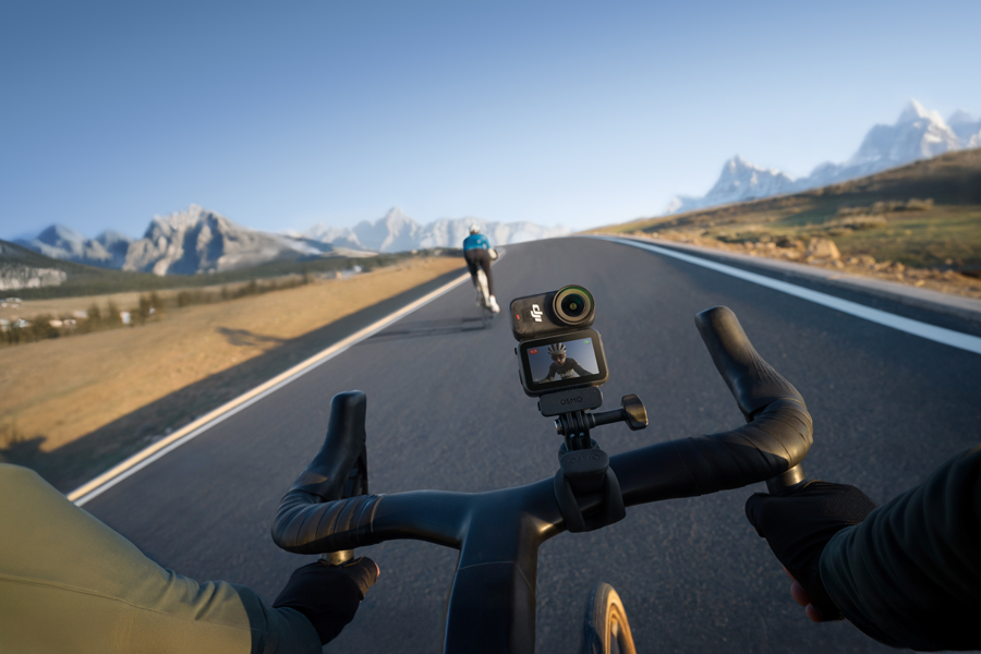 Aufnahmen beim Radfahren mit der Osmo Nano von DJI