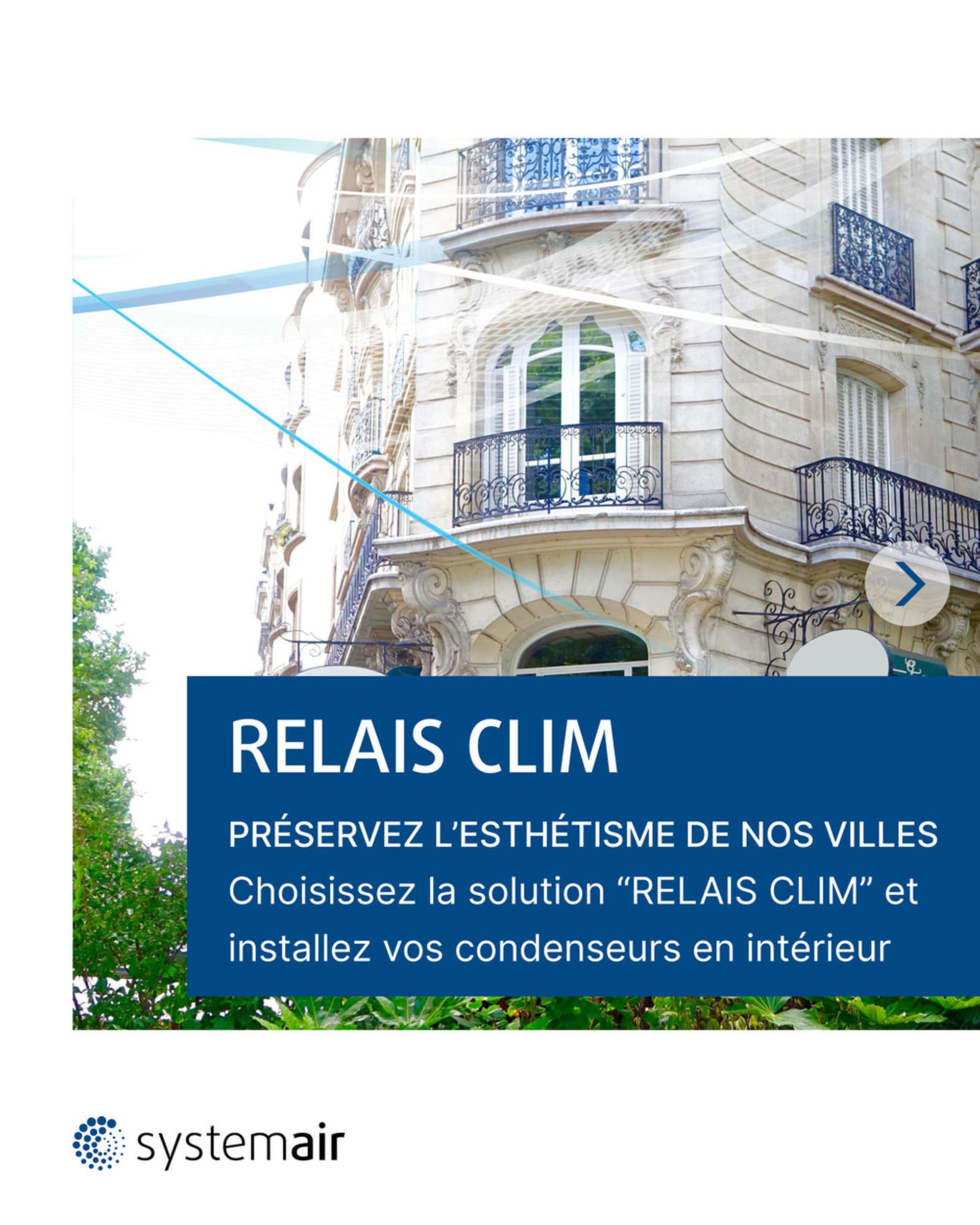 Relais clim - façade de batiment avec verdure