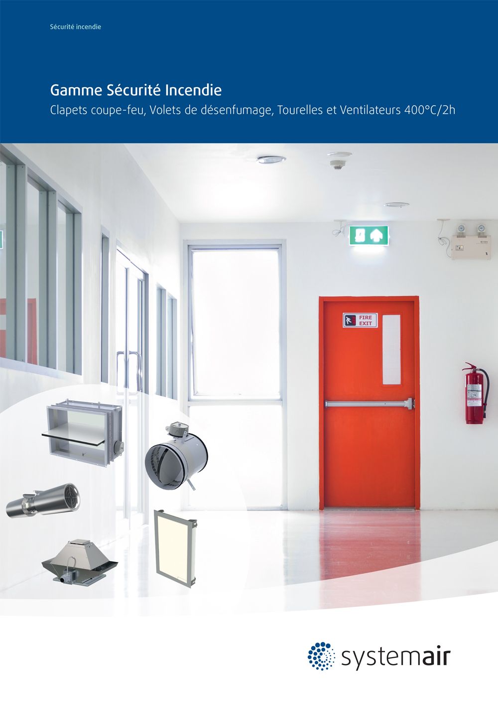 Couverture brochure présentation Gamme Sécurité Incendie