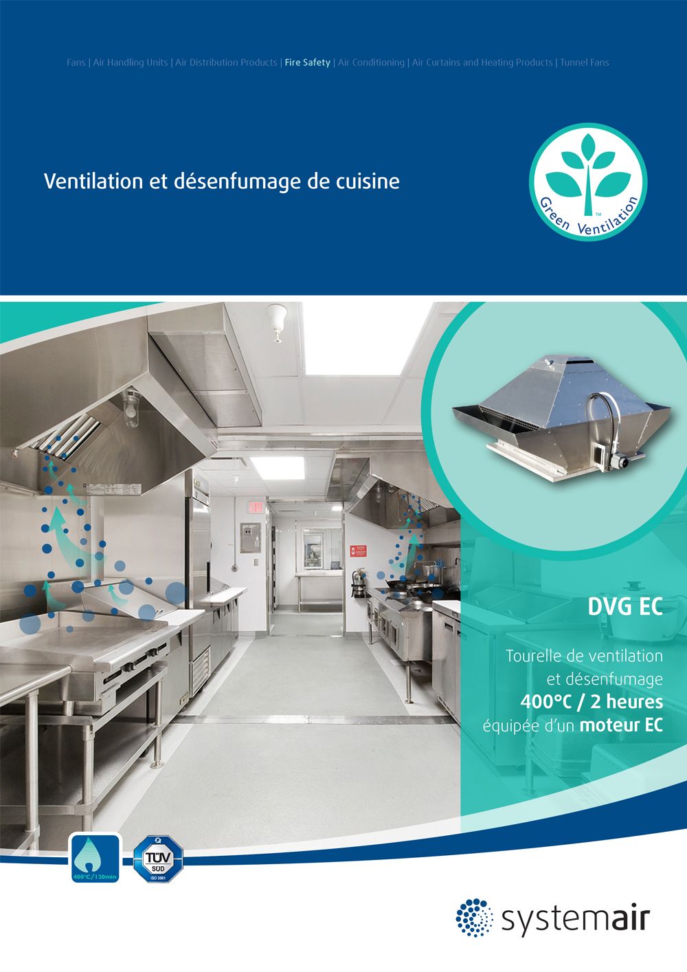 Couverture brochure Ventilation et désenfumage cuisines