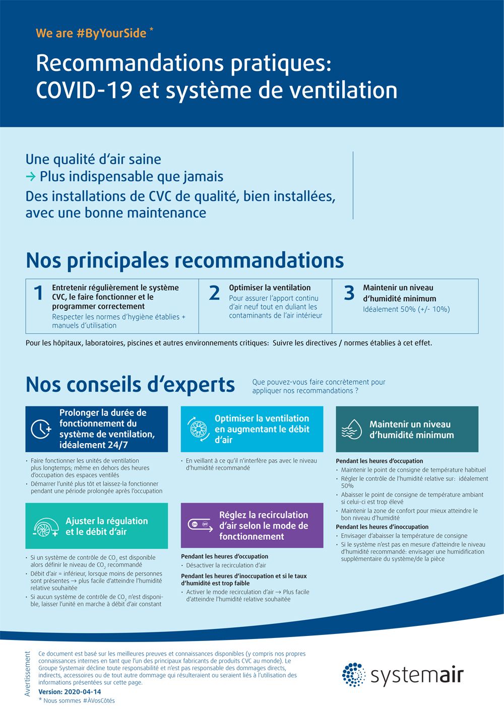 COVID-19 - première page de la brochure