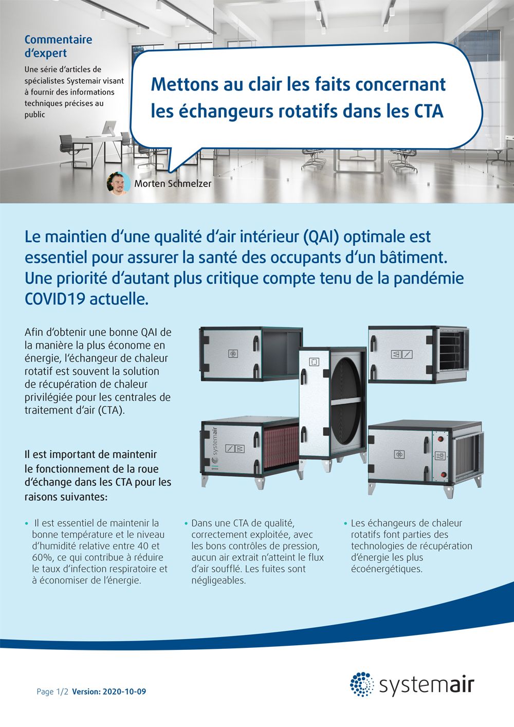 COVID-19 - troisième page de la brochure