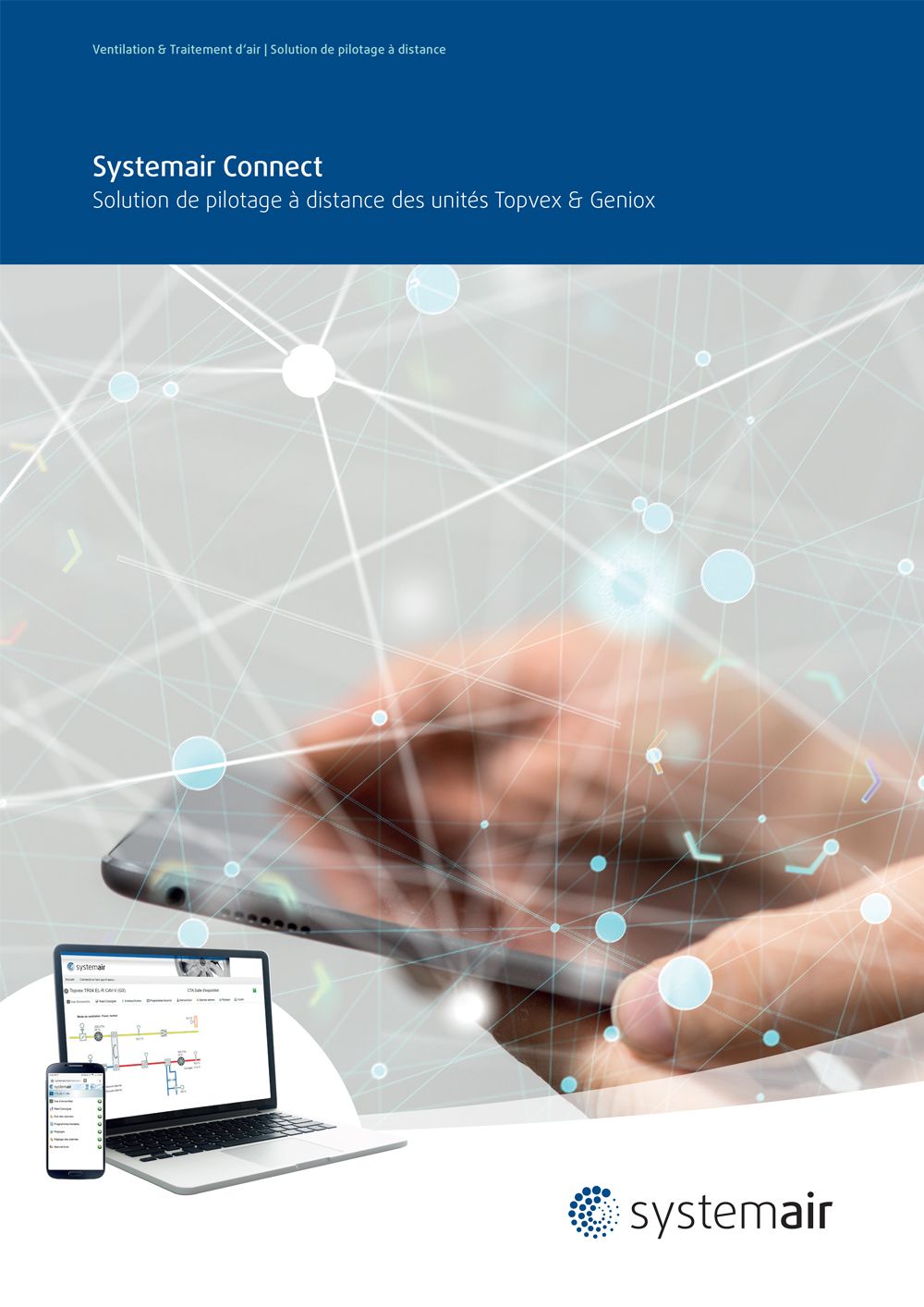 Couverture présentation brochure Systemair Connect