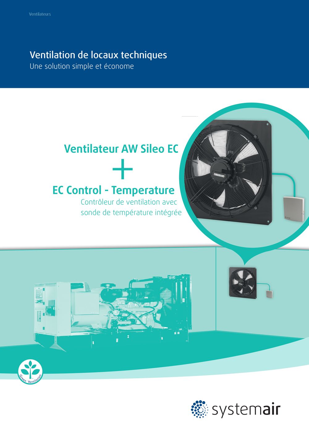 Couverture brochure Ventilation de locaux technique