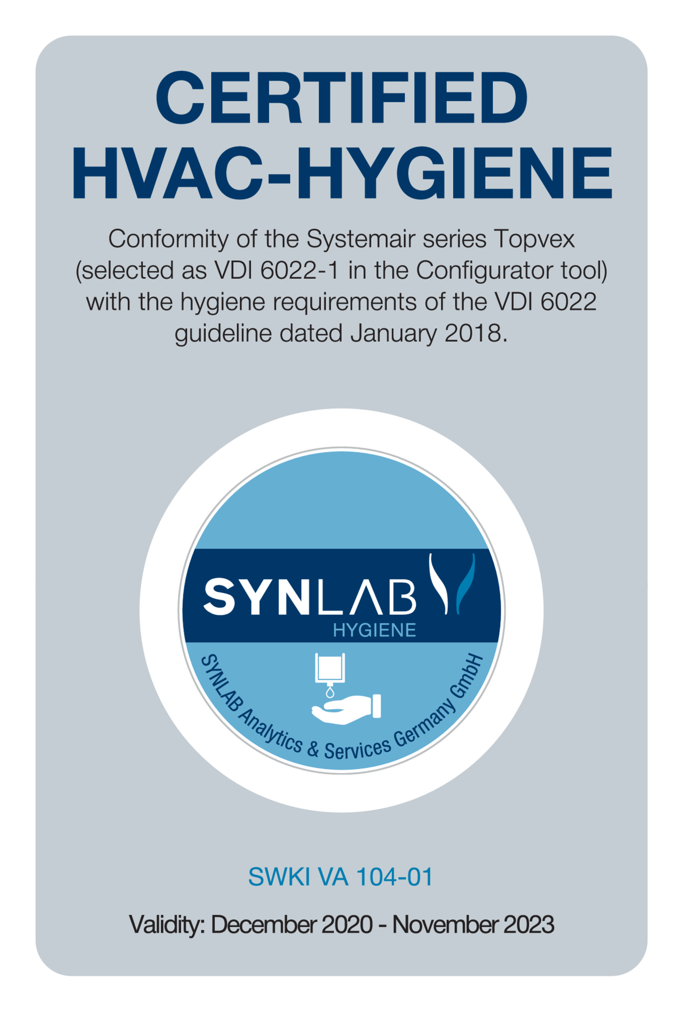 Synlab Certified HVAC Hygien