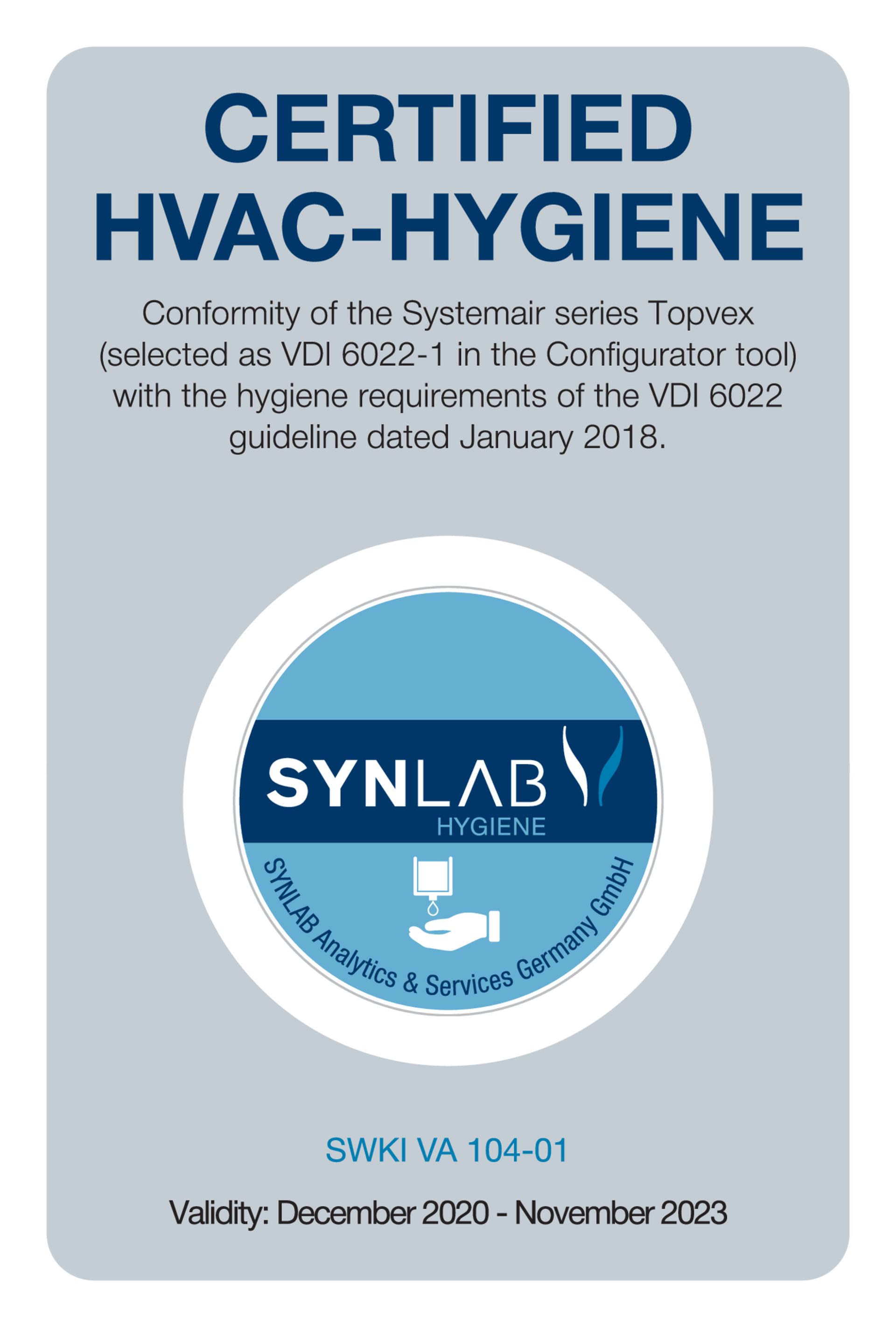 Synlab Certified HVAC Hygien