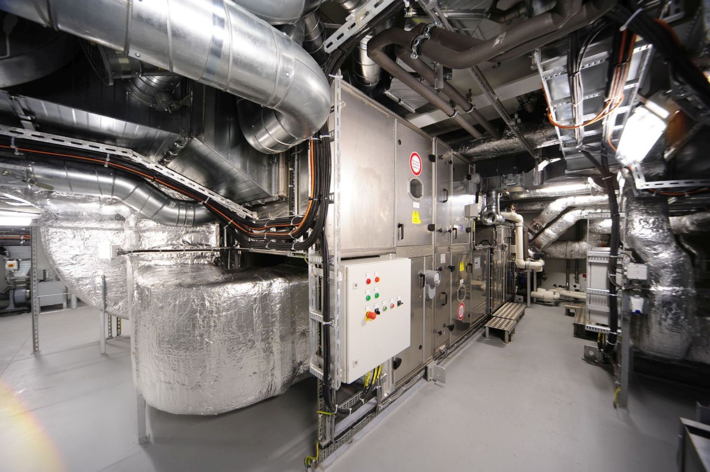Photograph of Systemair heating products installed at a cruiseship