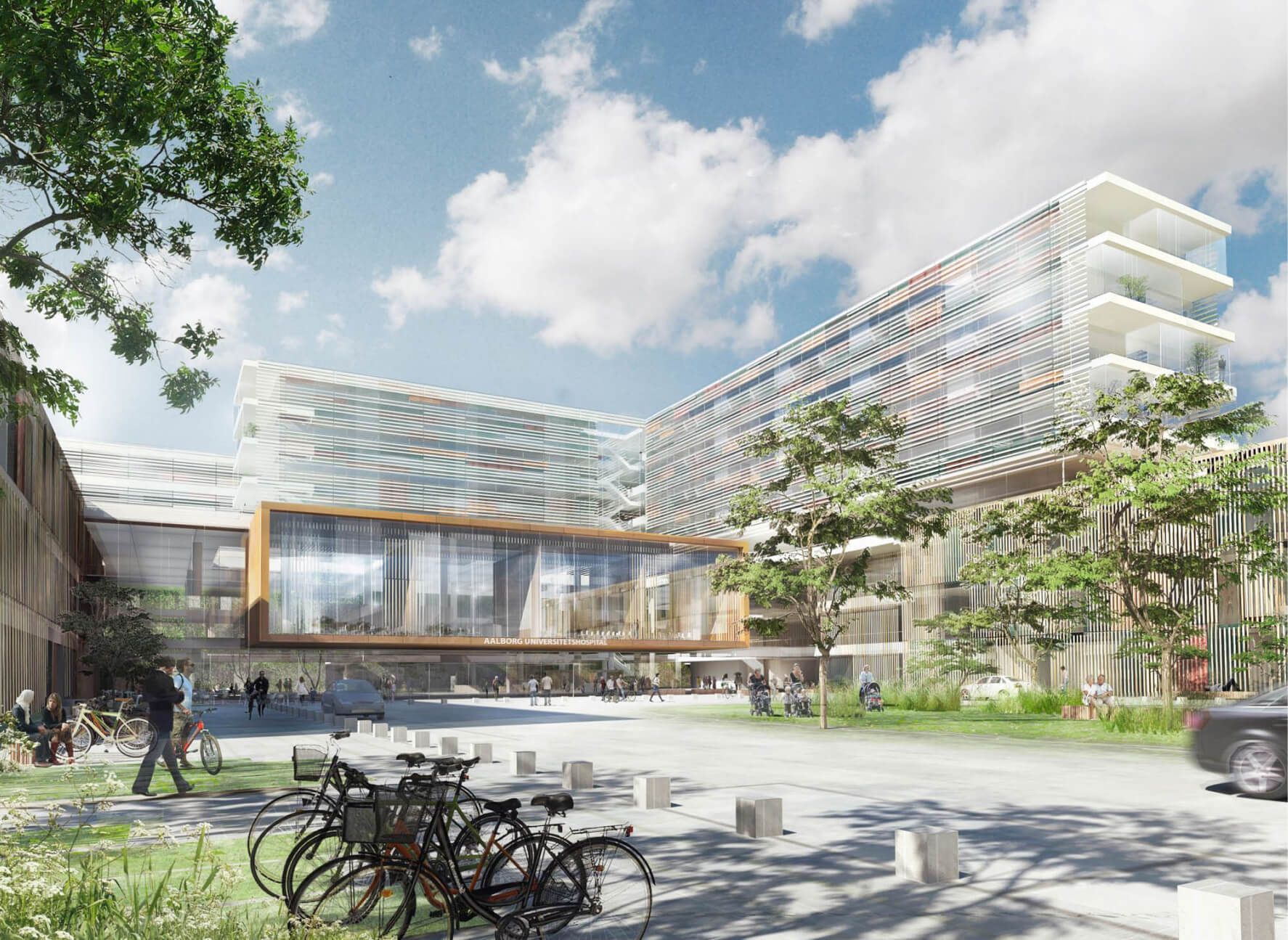 Outdoor photo of New Aalborg University Hospital