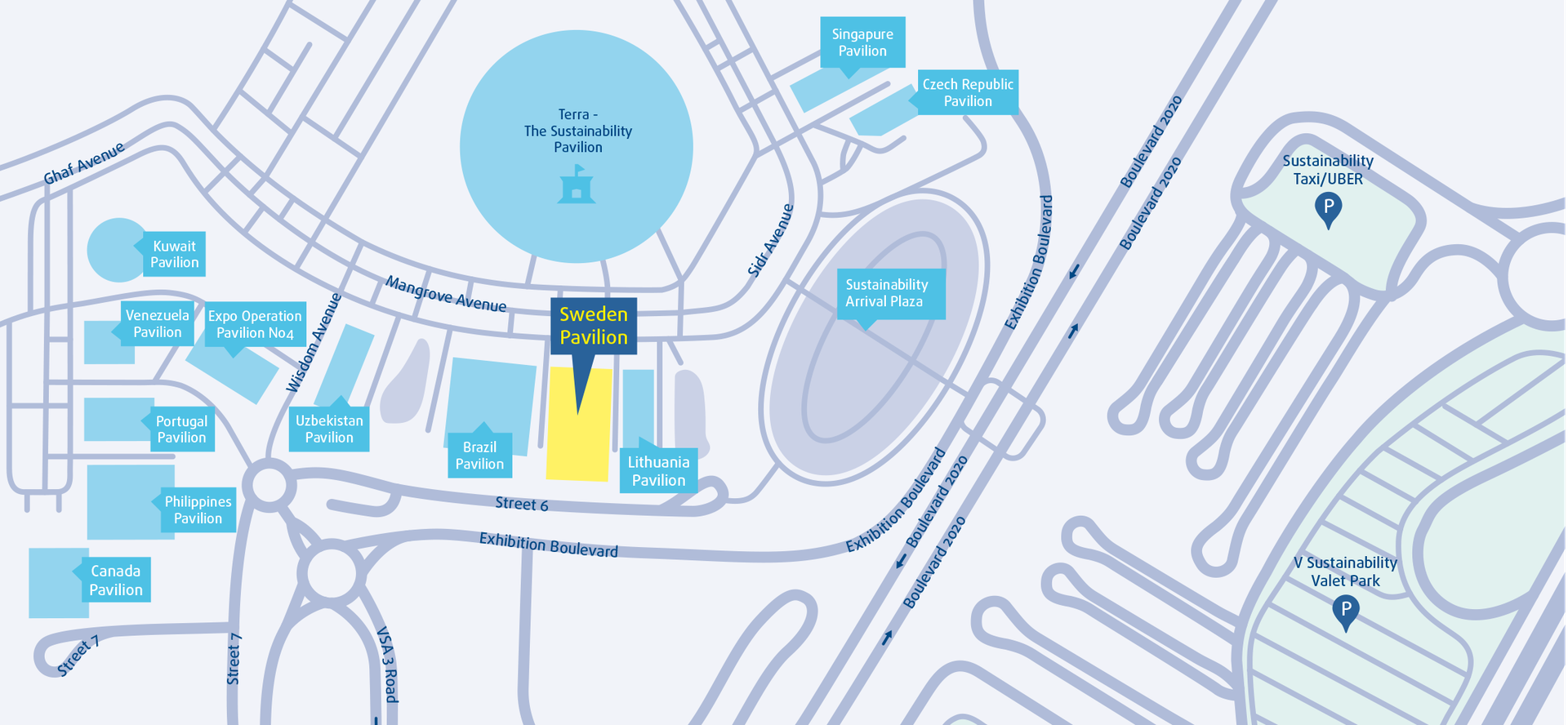 EXPO 2020 Map