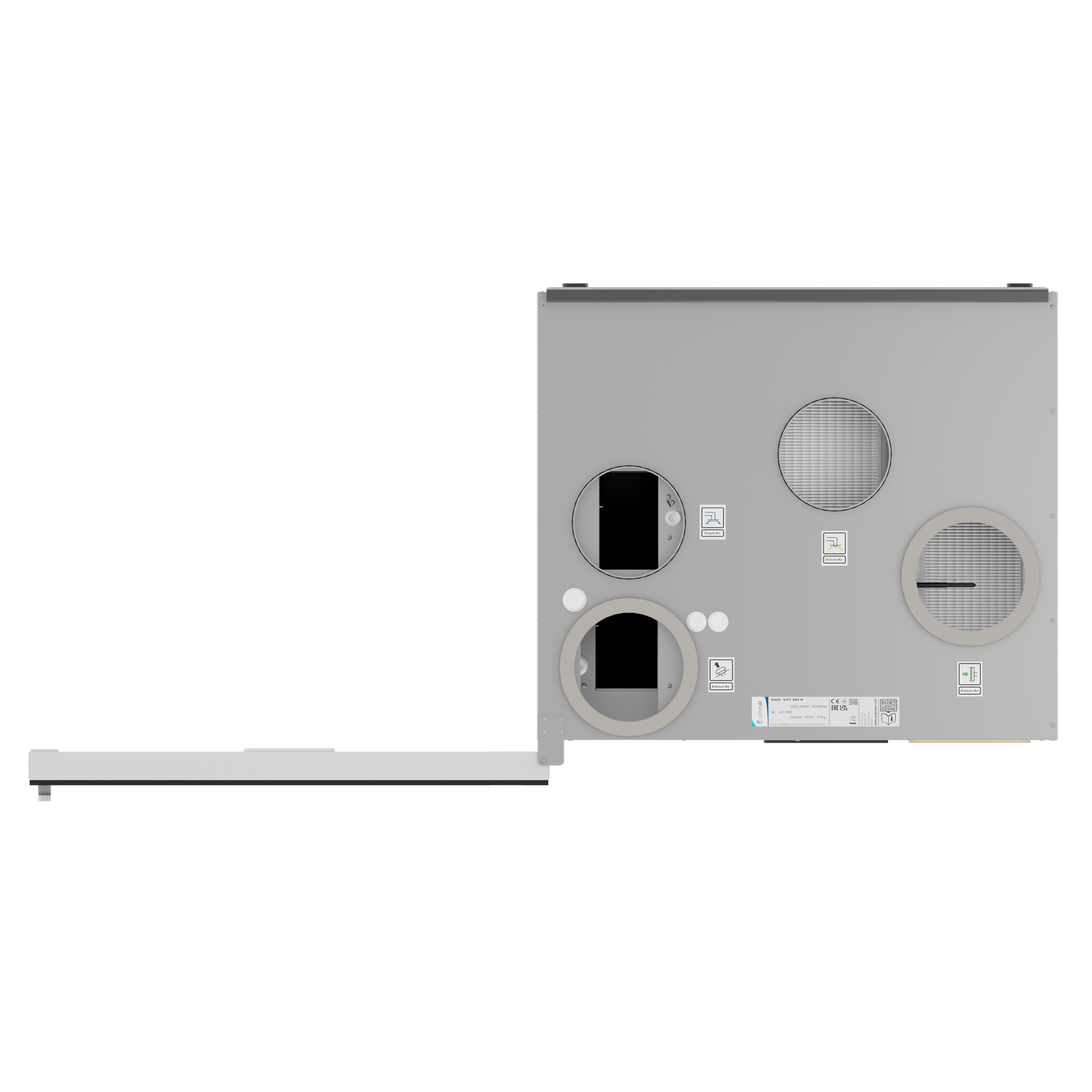 Vtc 200 L Top View Open Door