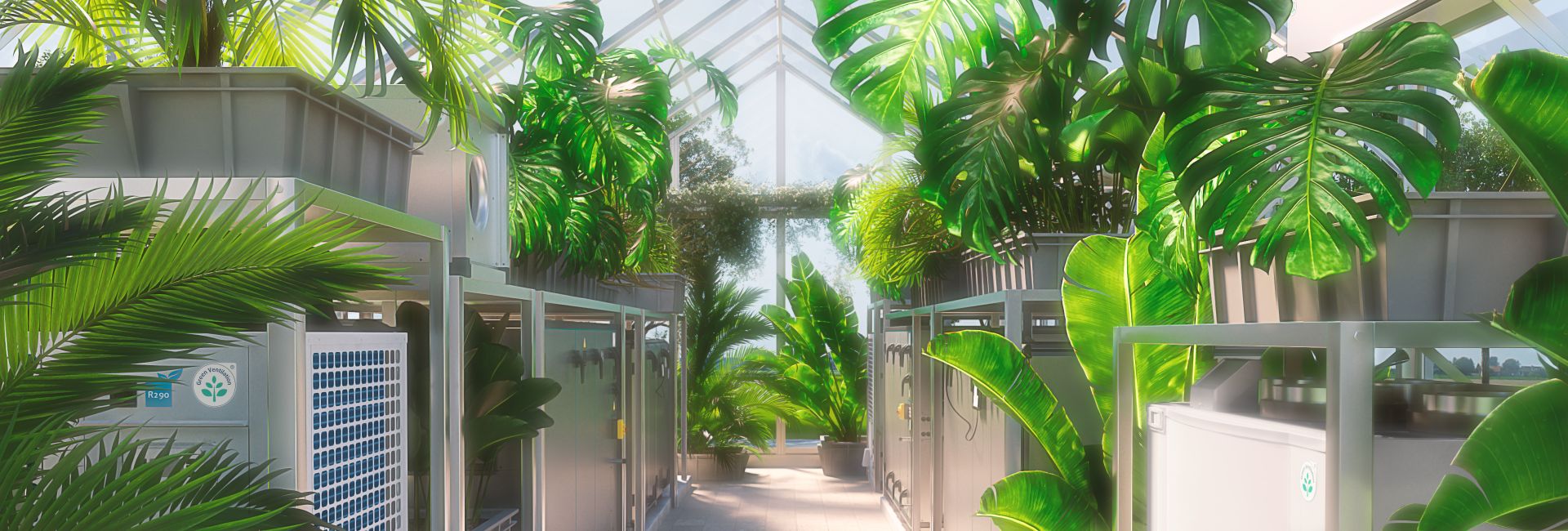 Greenhouse with Green Ventilation