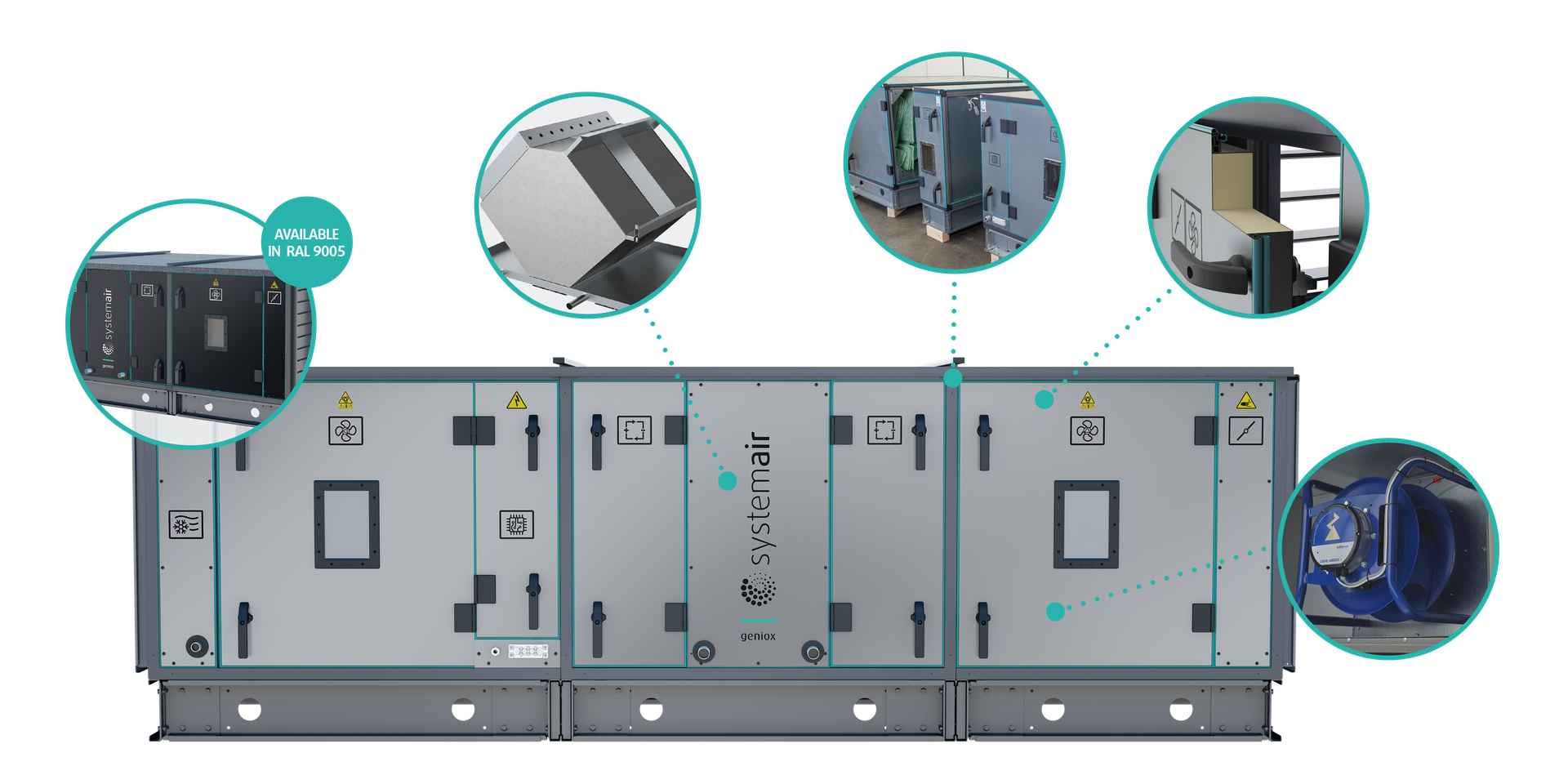 Geniox side by side, low height air handling units