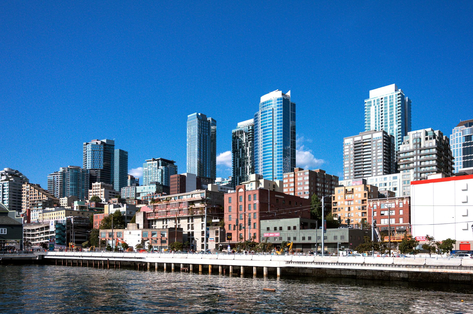City by the water