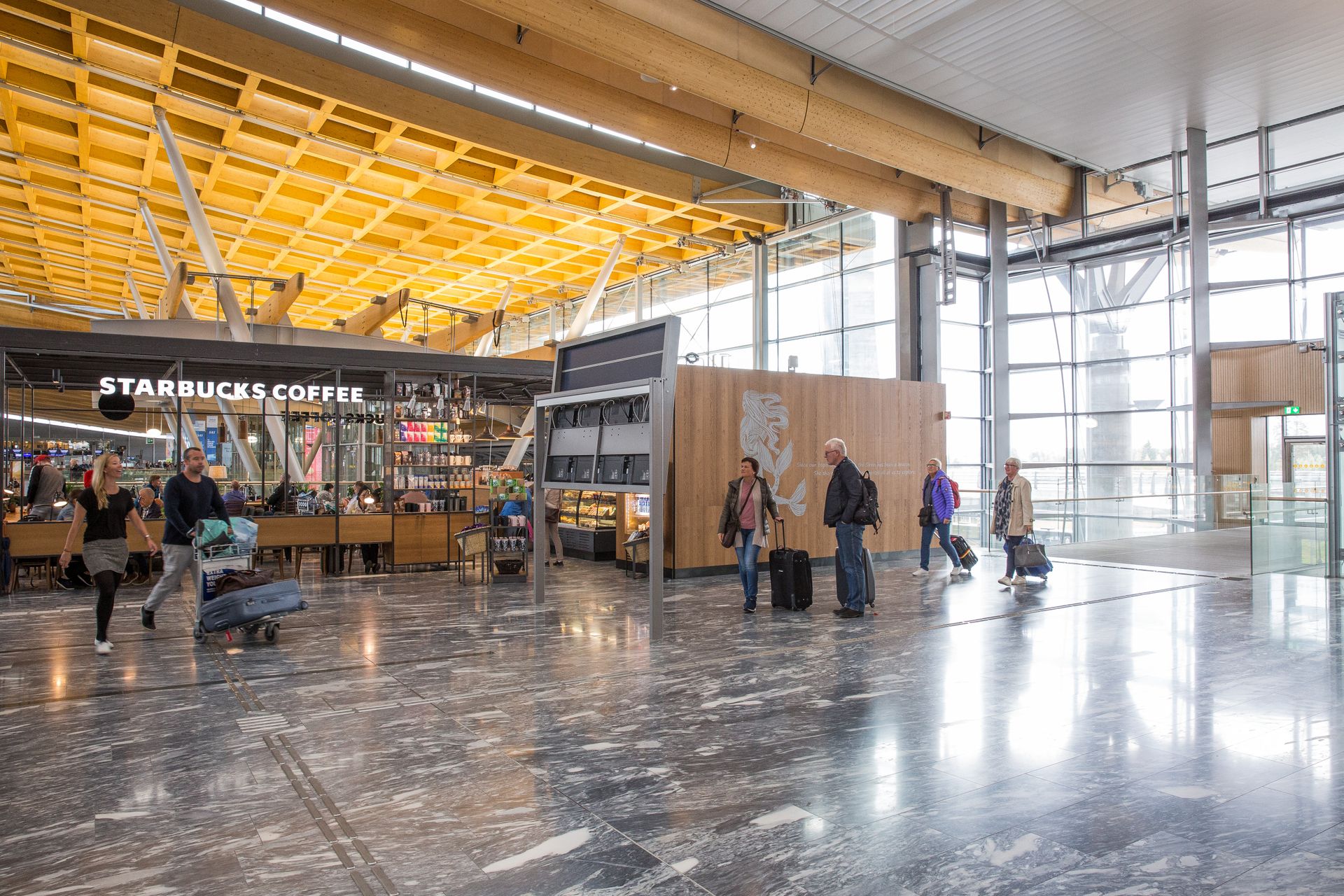 Photograph from inside an airport