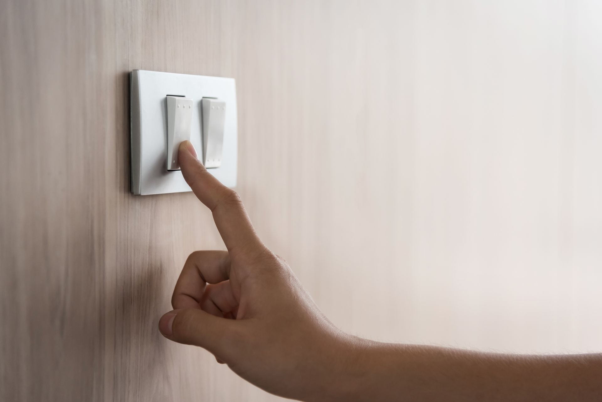 Energie sparen Licht aus