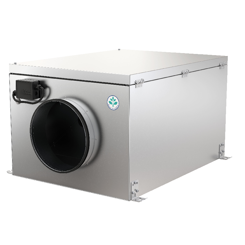 KVK Ventilateurs de gaines isolés, Ventilateur de gaines circulaires plat et isolé pour les espaces restreints