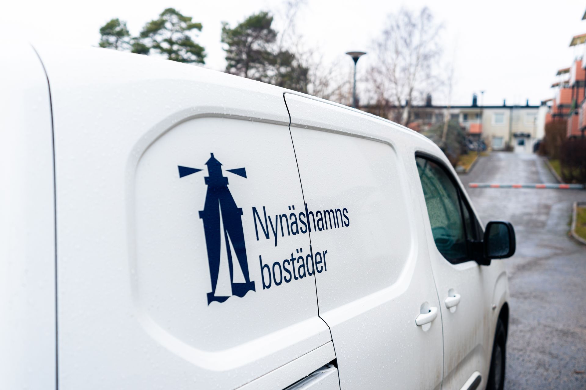 Photograph of a branded van