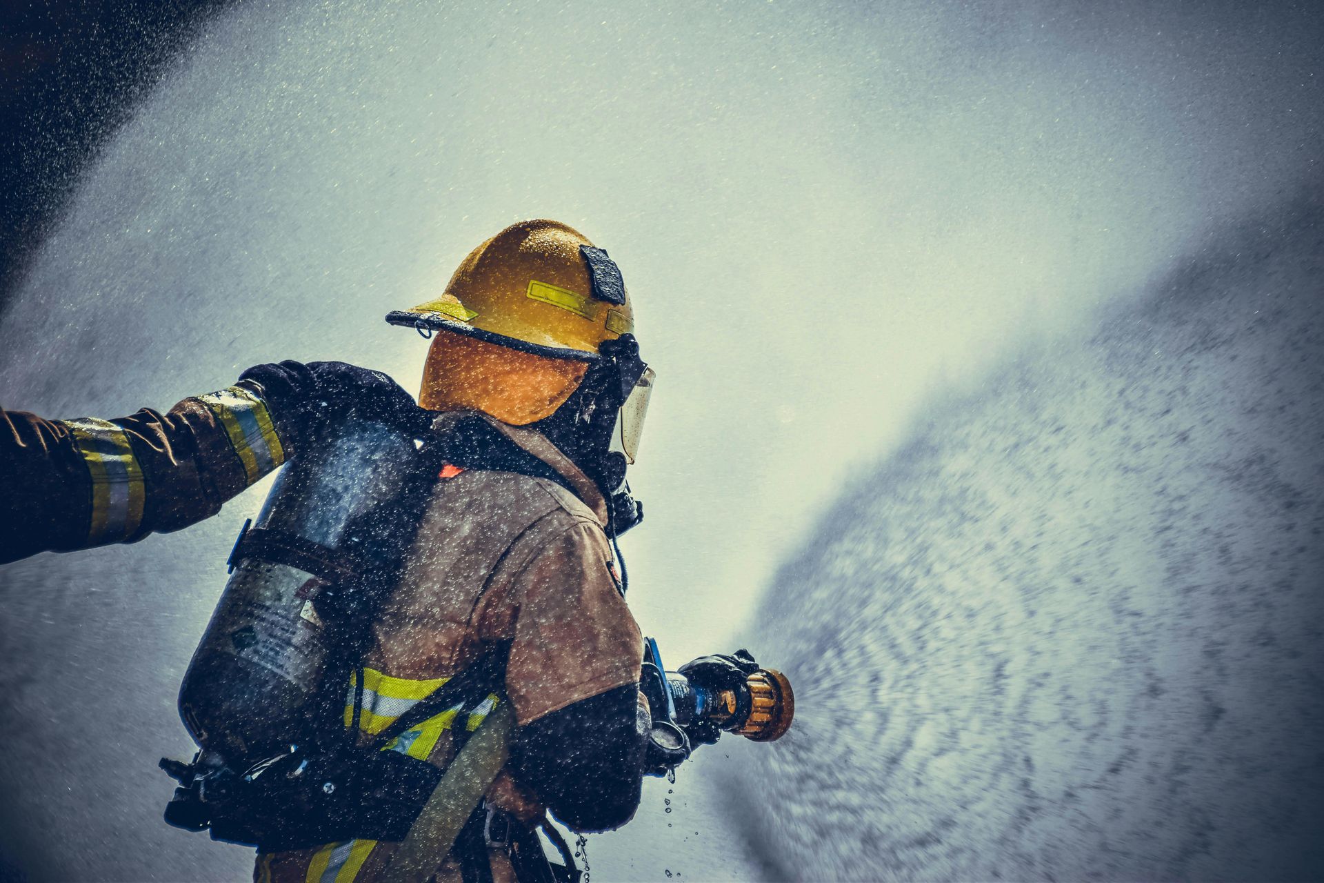 Photograph of a fireman