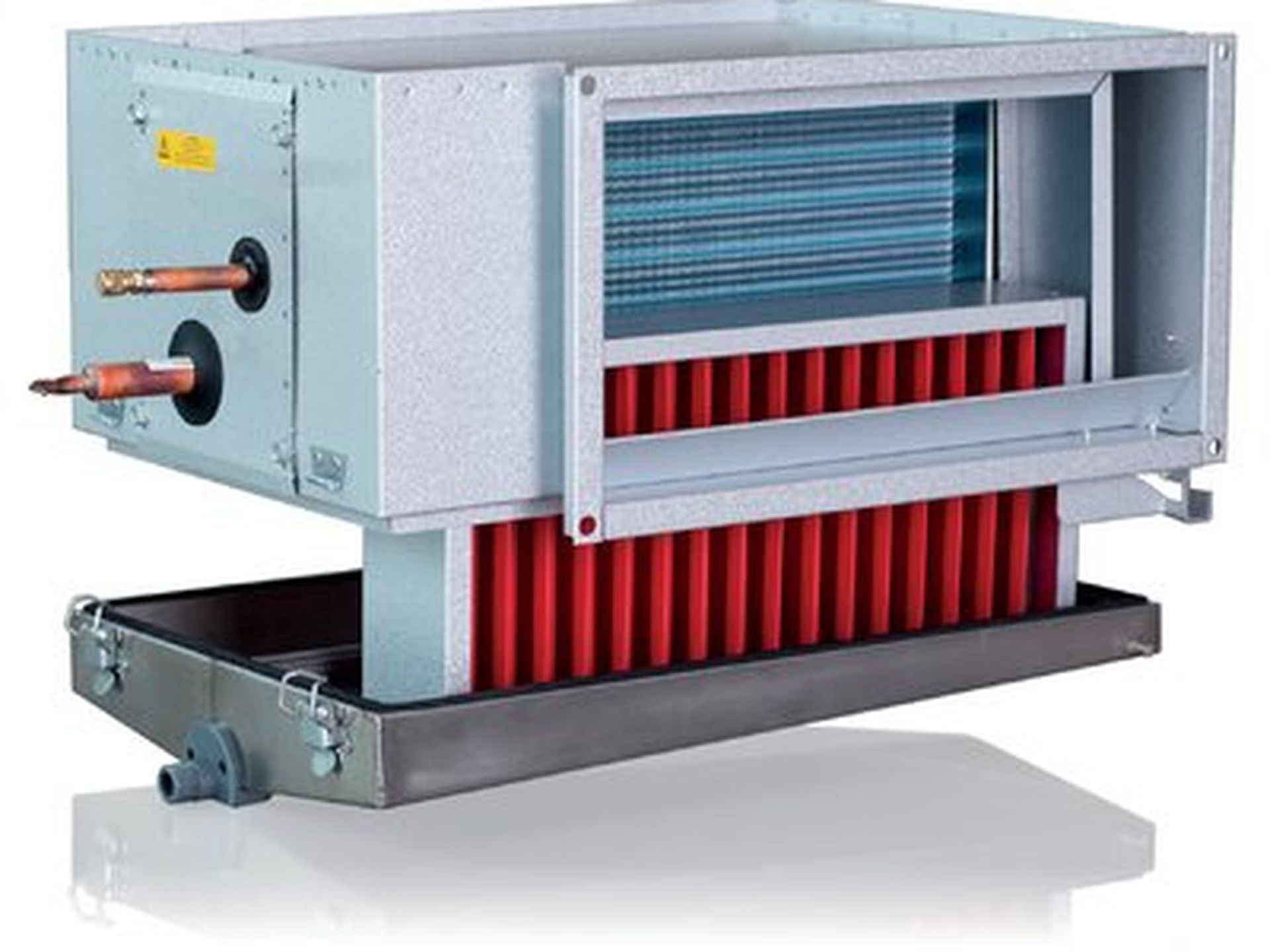 DXRE, DX-kjølebatteri for rektangulære kanaler