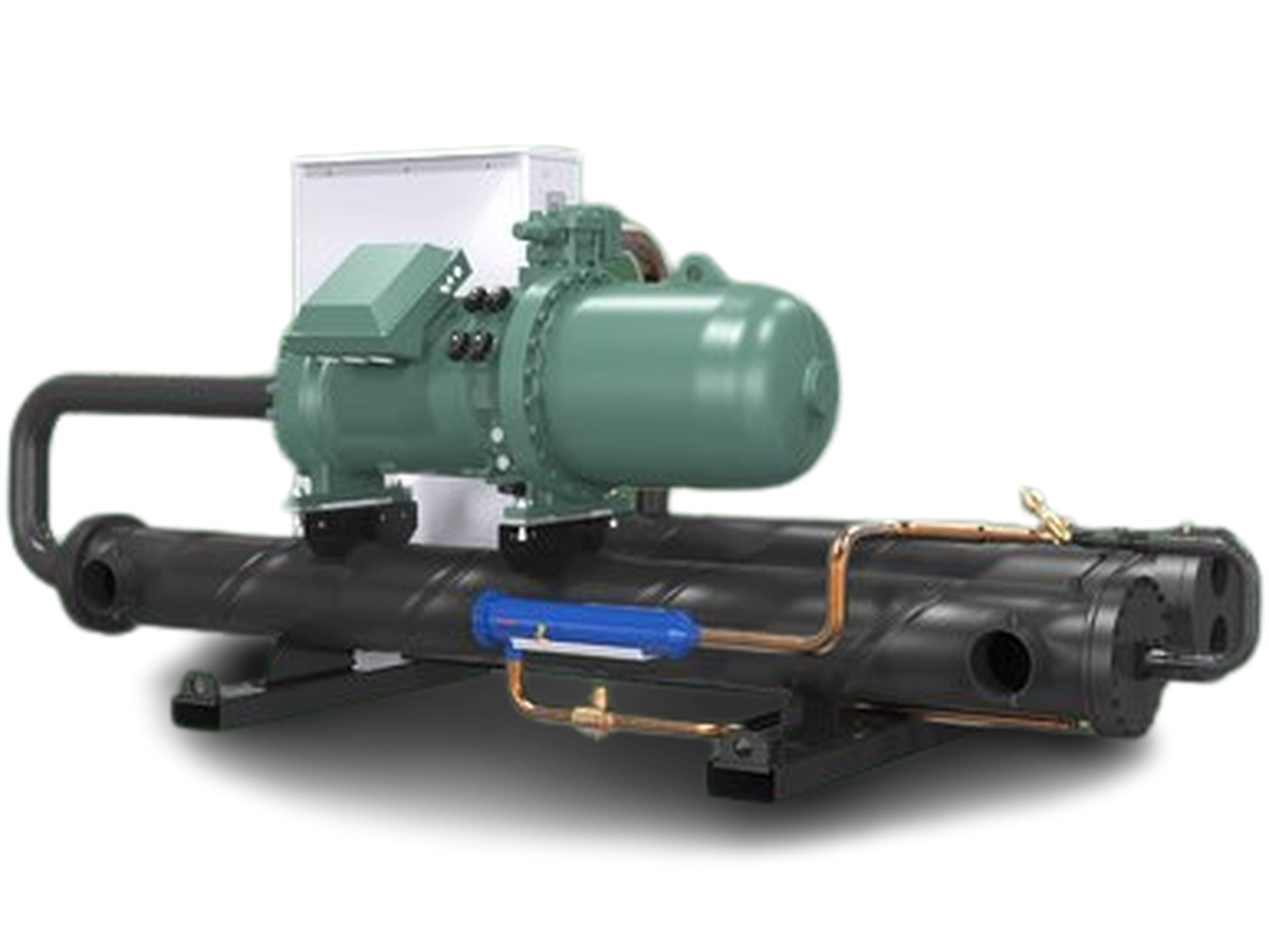 SYSCREW WATER EVO HP, 415-1 755 kW - R134a / R513A - Veľmi vysoká účinnosť a výkon vodného tepelného čerpadla vhodného na náročné použitie