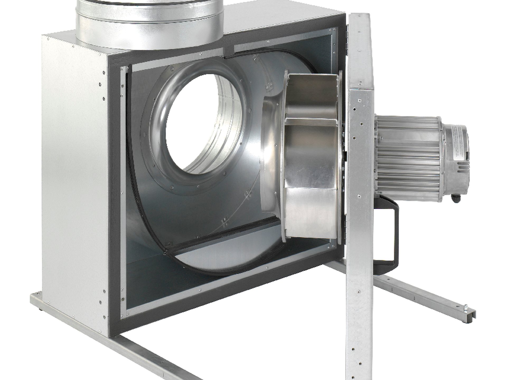 KBR, Izolovaný radiální ventilátor pro teplotu vzduchu až 120 °C