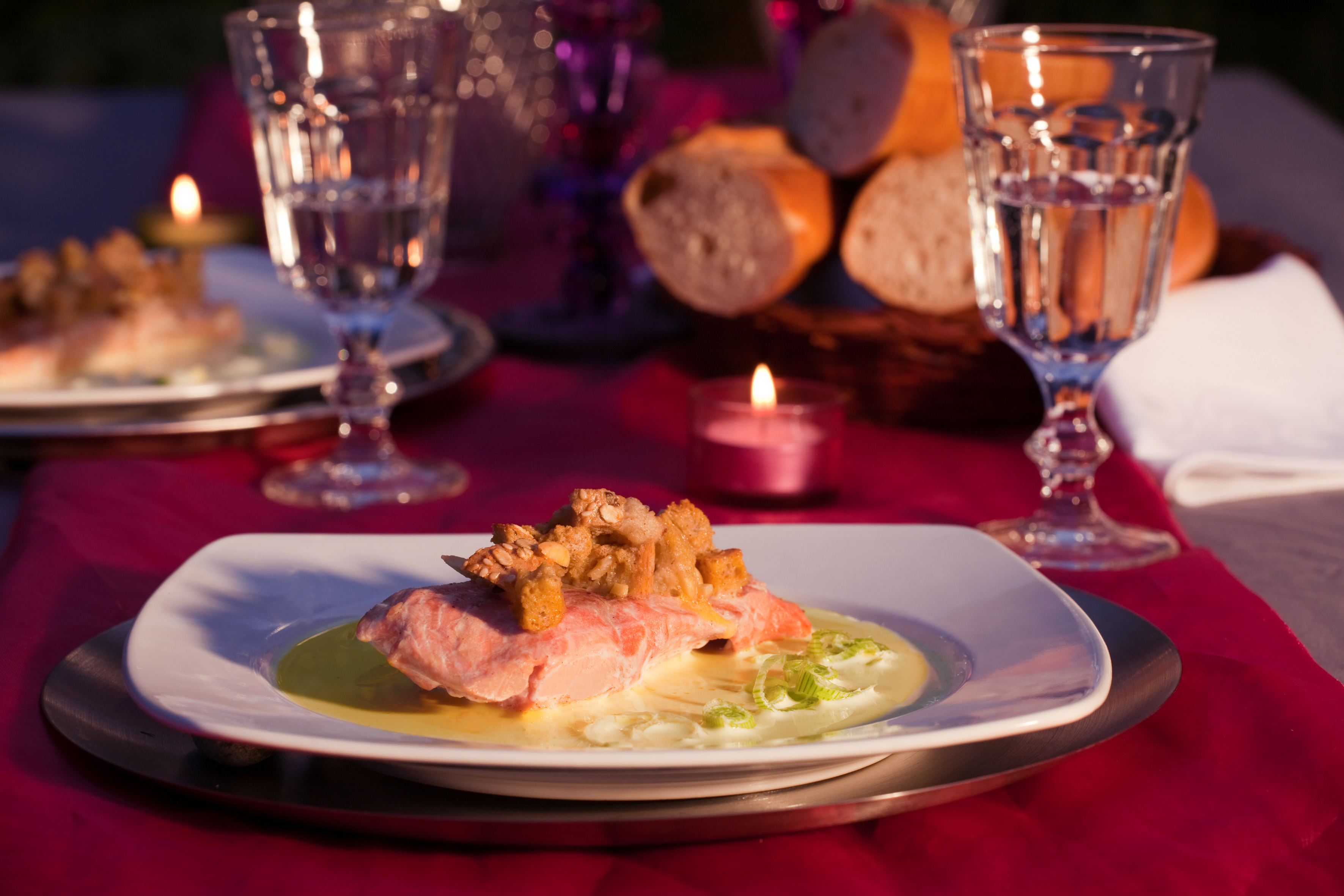 Lachs in Dinkel-Mandel-Kruste
