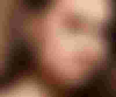 gold cosmos flower earrings