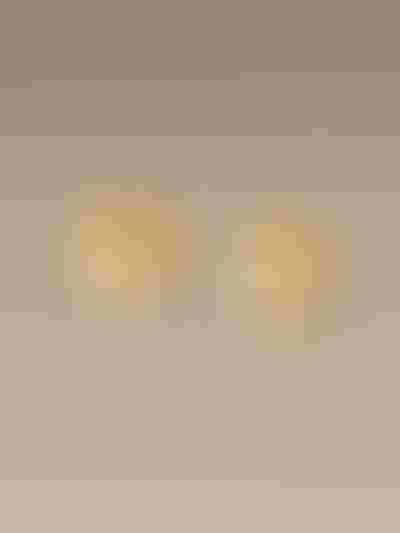 gold earrings flower
