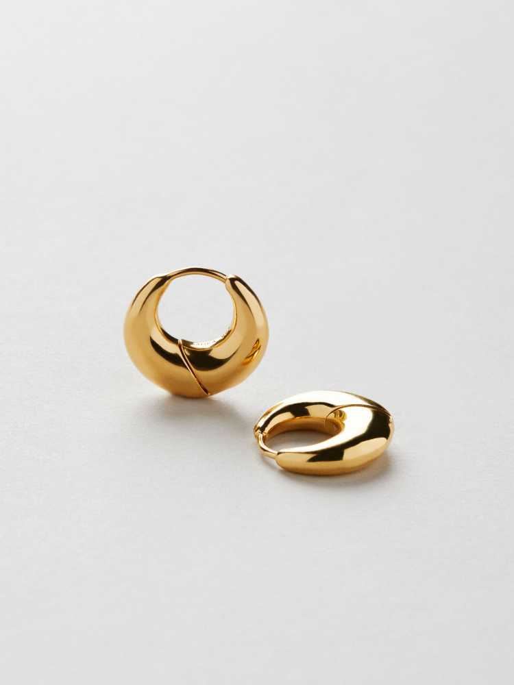 Boucle d'Oreille Anneau avec Strass | Solstice Bijoux