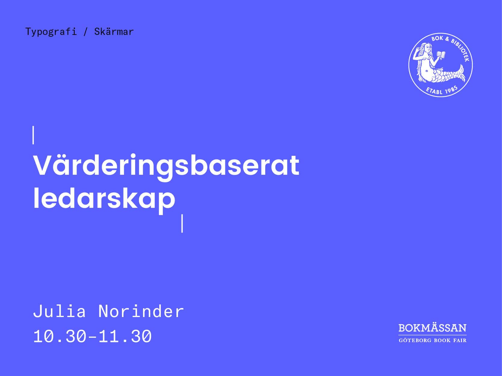 Bokmässan Visuell identitet 