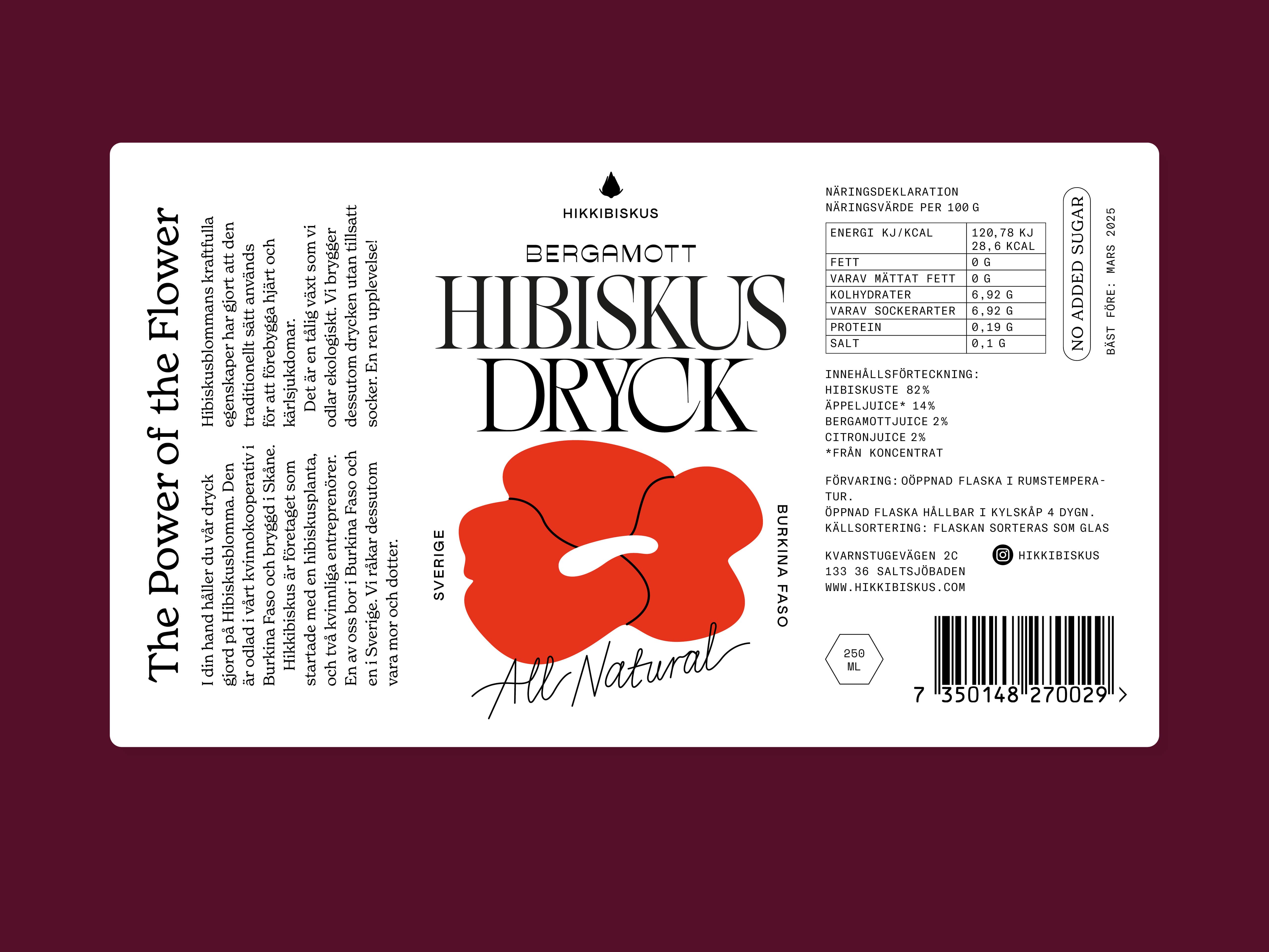 Hibiskusdryck Hikkibiskus Aoki