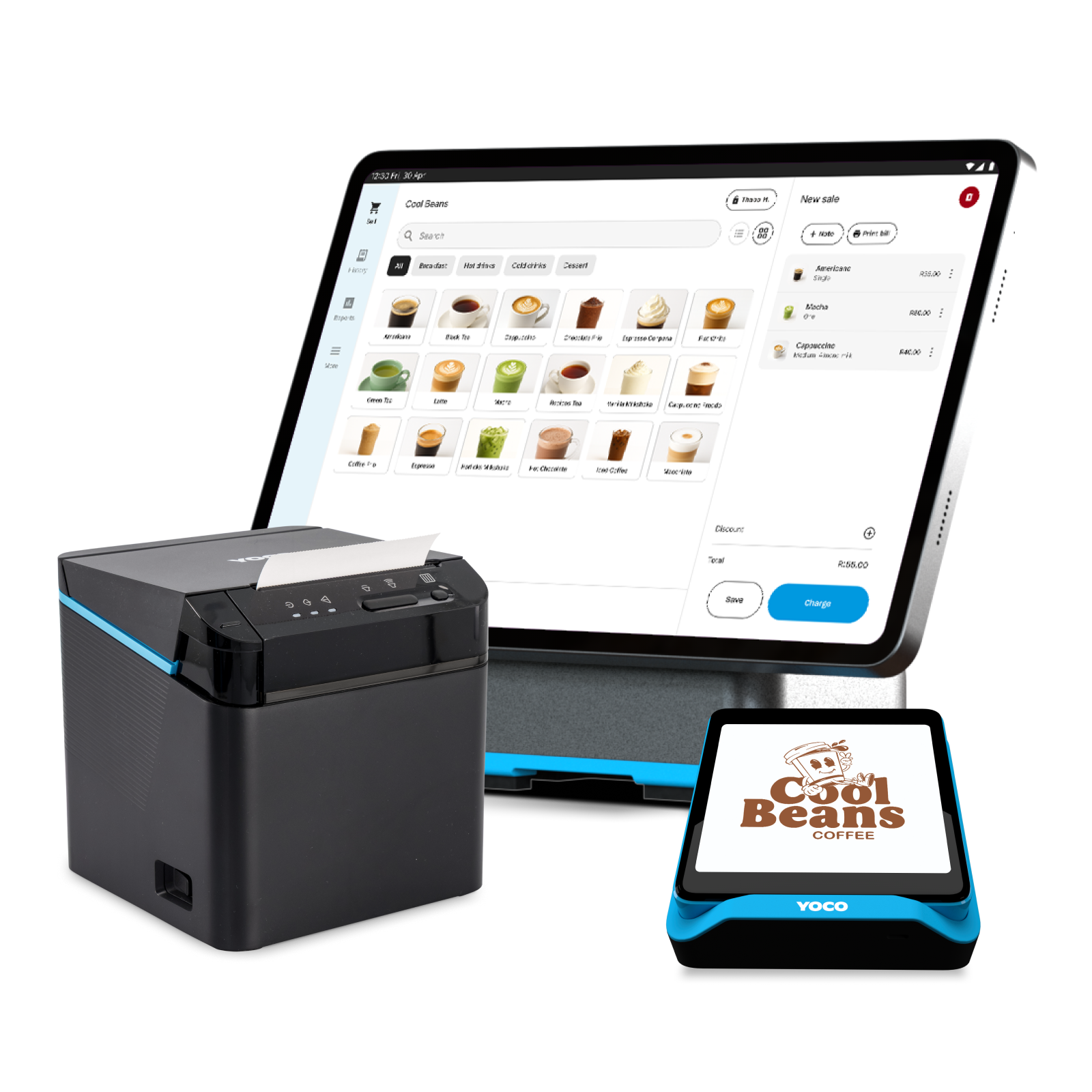 Shop Counter Printer POS System Bundle for Cafes, Takeaways & Bakeries | Yoco
