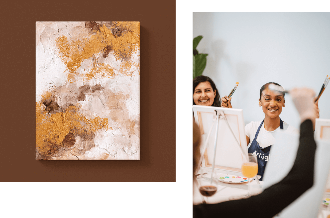 ArtNight Stuktur Abstrakt Malen