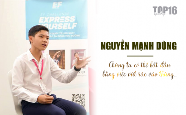 SPEAK UP 2019, NGUYỄN MẠNH DŨNG: “CHÚNG TA CÓ THỂ BẮT ĐẦU BẰNG VIỆC VỨT RÁC VÀO THÙNG…”